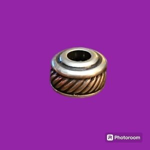 3/$30 BRIGHTON Large Lined Spacer Bead European Charm